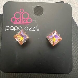 Paparazzi Iridescent Square Earrings